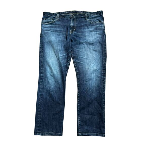 ADRIANO GOLDSCHMIED Men's 40x32 Graduate Tailored Leg Dark Wash‎ Blue Jeans AG - Picture 1 of 11